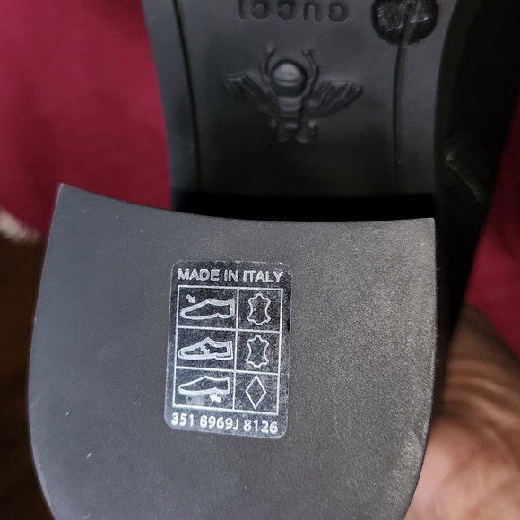 Gucci Black Leather Boots with Gold Accents Brand new 38.5 - Picture 5 of 7